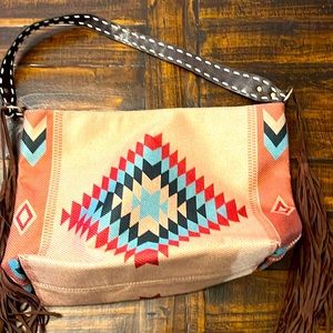 Aztec and Fringe bag